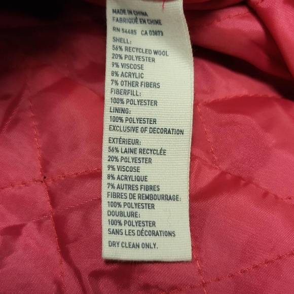 Black Wool Blend Blazer with Pink and Gold Accents - Picture 4 of 4